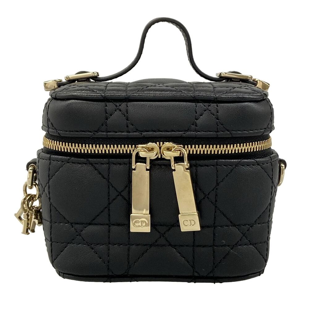 Christian Dior DIOR/ChristianDior Cannage Stitch Vanity Bag